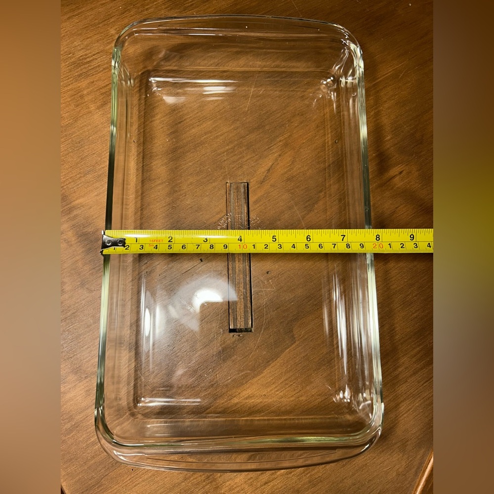Vintage PYREX 232 Clear Glass 11-3/4”×7-1/2”×1-3/4” Casserole Baking Dish 2 Qt. - Picture 6 of 6